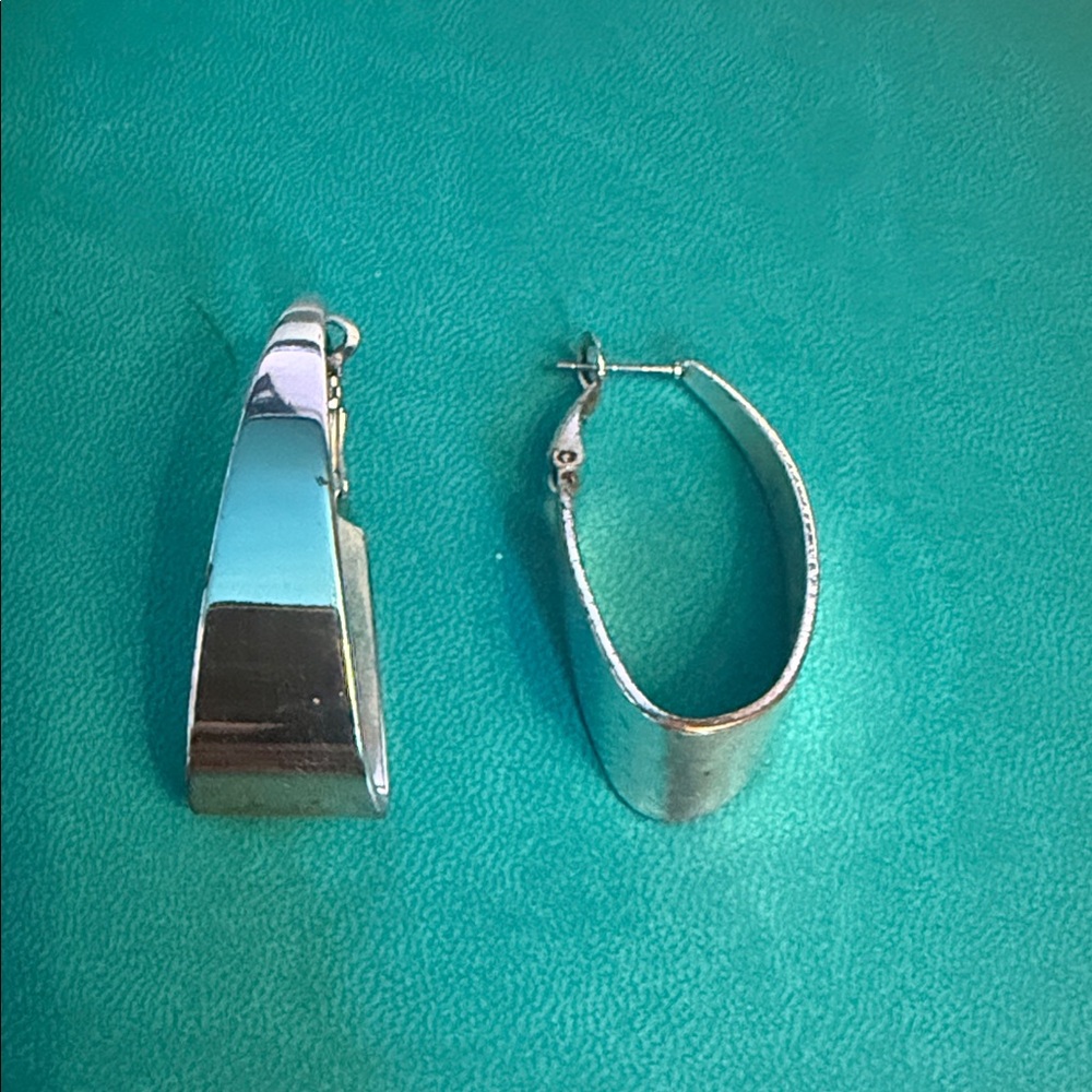 Silver Hoop Earrings